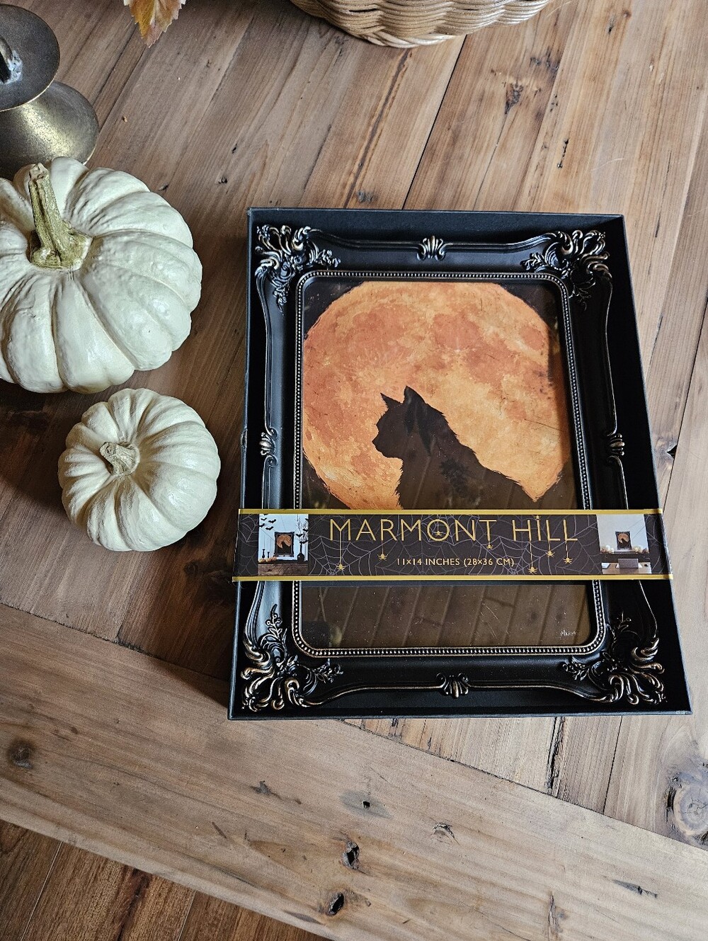 Marmont Hill Halloween Moon Black Cat Framed Art From Tjmaxx